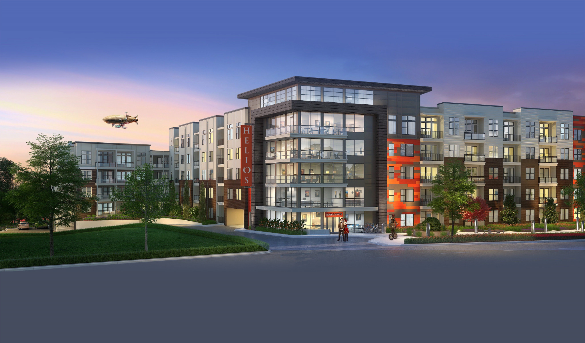 Helios Apartments along Cheshire Bridge Road in Atlanta, Georgia, site of an officer-involved shooting